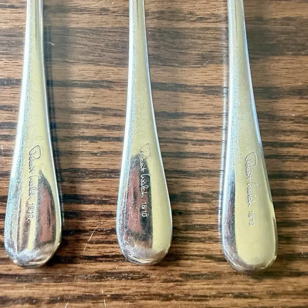 ROBERT WELCH IONA Tour Stainless Steel Flatware 18/10 Crate & Barrel 12 Piece - Picture 10 of 10